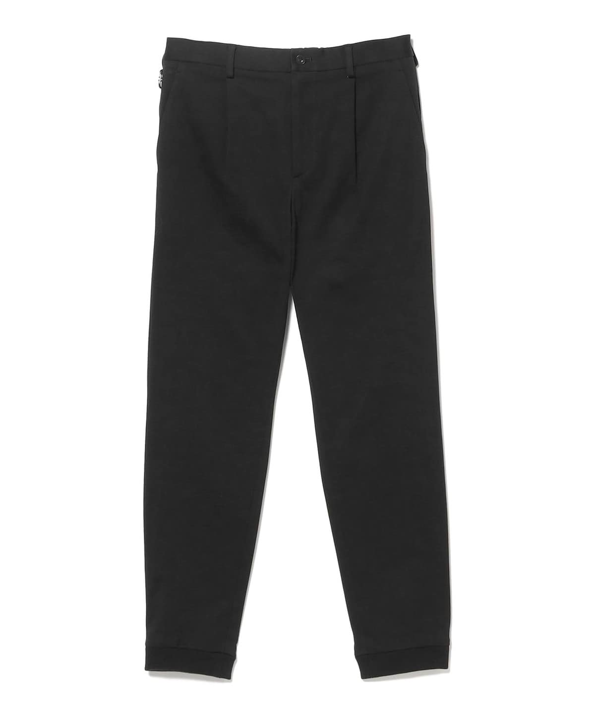 ORTELO / コットン ジャージ 1プリーツ リブパンツ パンツ MEN BLACK/01 50 ORTELO / コットン ジャージ 1プリーツ リブパンツ パンツ MEN BLACK/01 50
