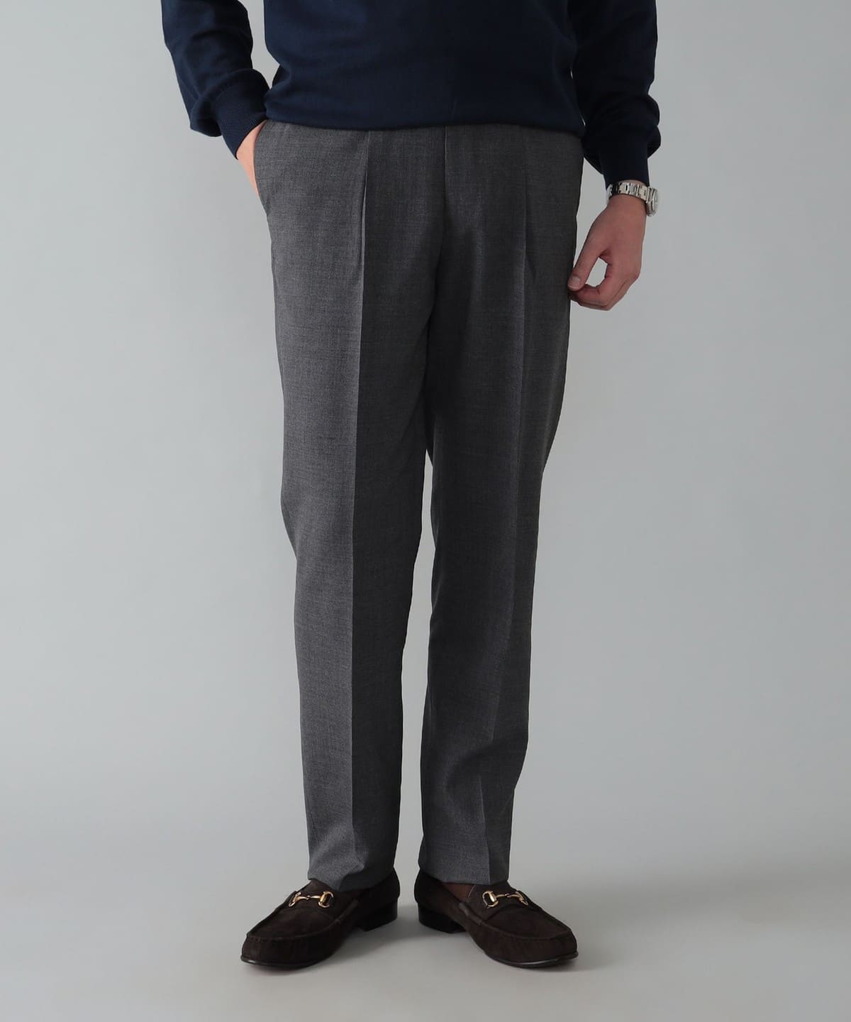 【再入荷】 BEAMS F（ビームスF）BEAMS F EXCLUSIVE FABRIC ウール フレスコ パンツ