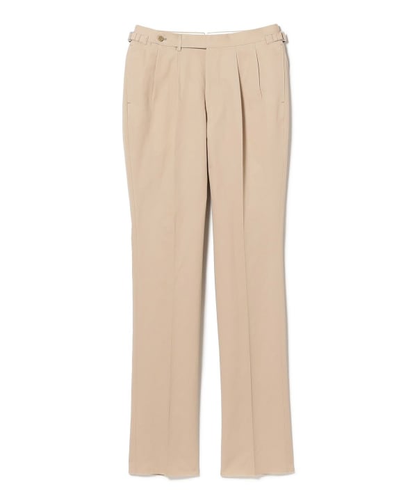 BEAMS F（ビームスF）コットンリネン 2プリーツ サイド