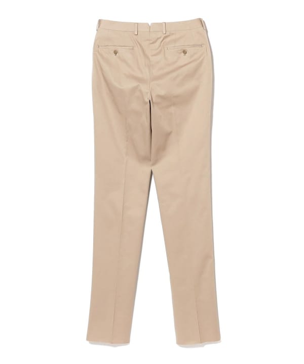 BEAMS F（ビームスF）1プリーツ コットンツイル スラックス