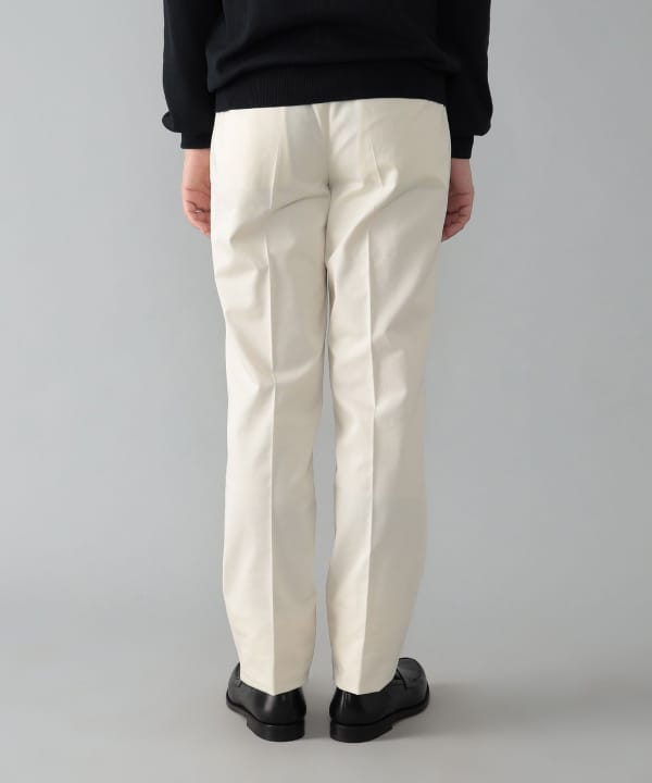 BEAMS F（ビームスF）1プリーツ コットンツイル スラックス