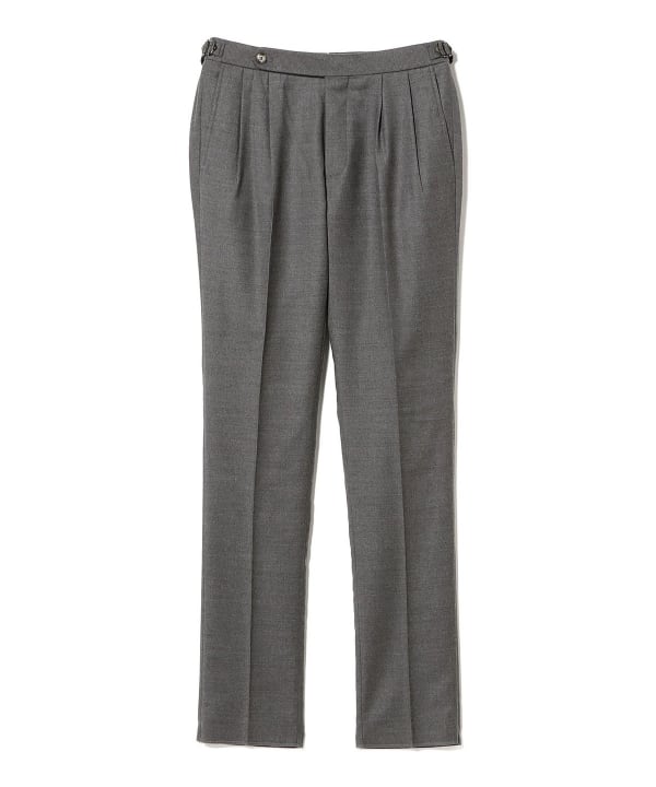★希少 Lサイズ★ GTA × BEAMS F スラックス ルーマニア製 灰色 BEAMS F（ビームスF）【別注】GTA / HERRICK ウール サキソニー