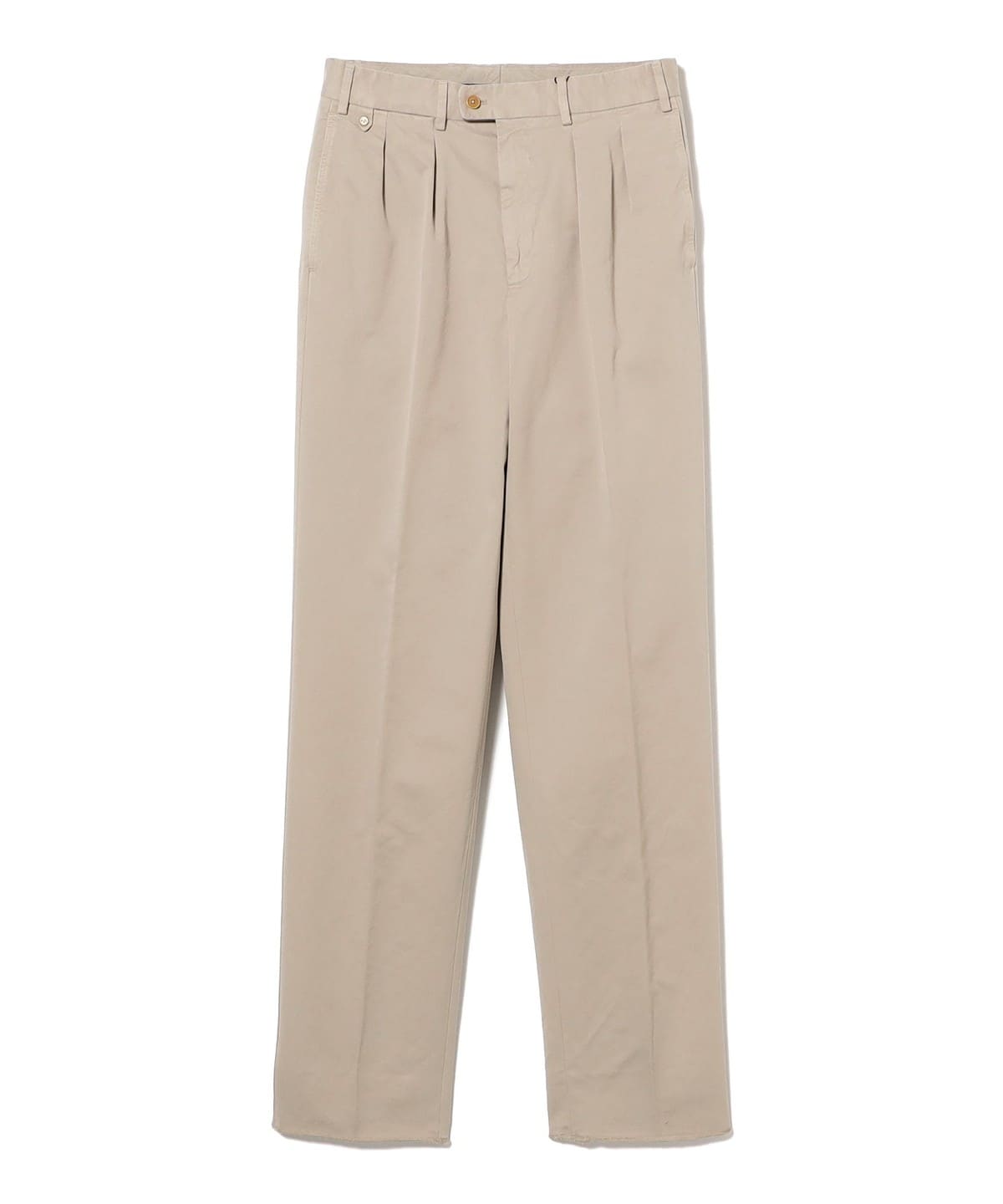 ATELIER ZINS / コットンツイル 2プリーツ ワイドスラックス パンツ MEN BEIGE/117 38 ATELIER ZINS / コットンツイル 2プリーツ ワイドスラックス パンツ MEN BEIGE/117 38
