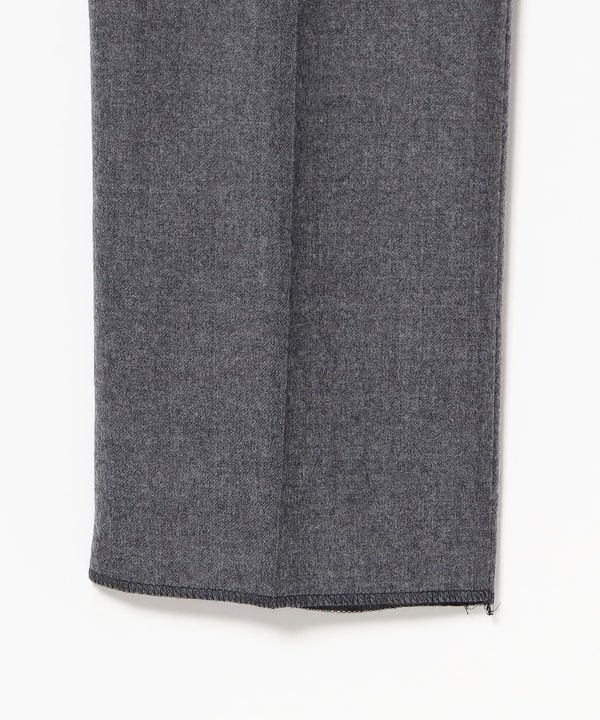 BEAMS F（ビームスF）ウール サキソニー 1プリーツ スラックス