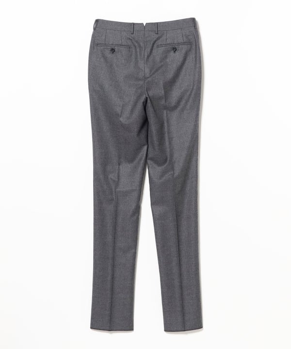 BEAMS F（ビームスF）ウール サキソニー 1プリーツ スラックス