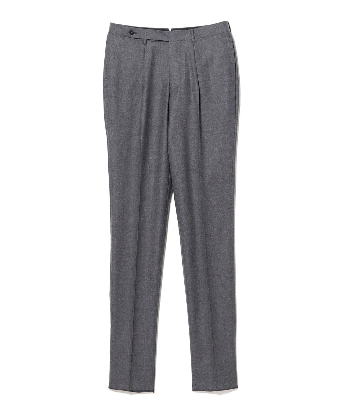 最終値下げ PT01 ウールパンツ　スラックス　ビームスＦ　グレー　秋冬　超美品 BEAMS F（ビームスF）ウール サキソニー 1プリーツ スラックス