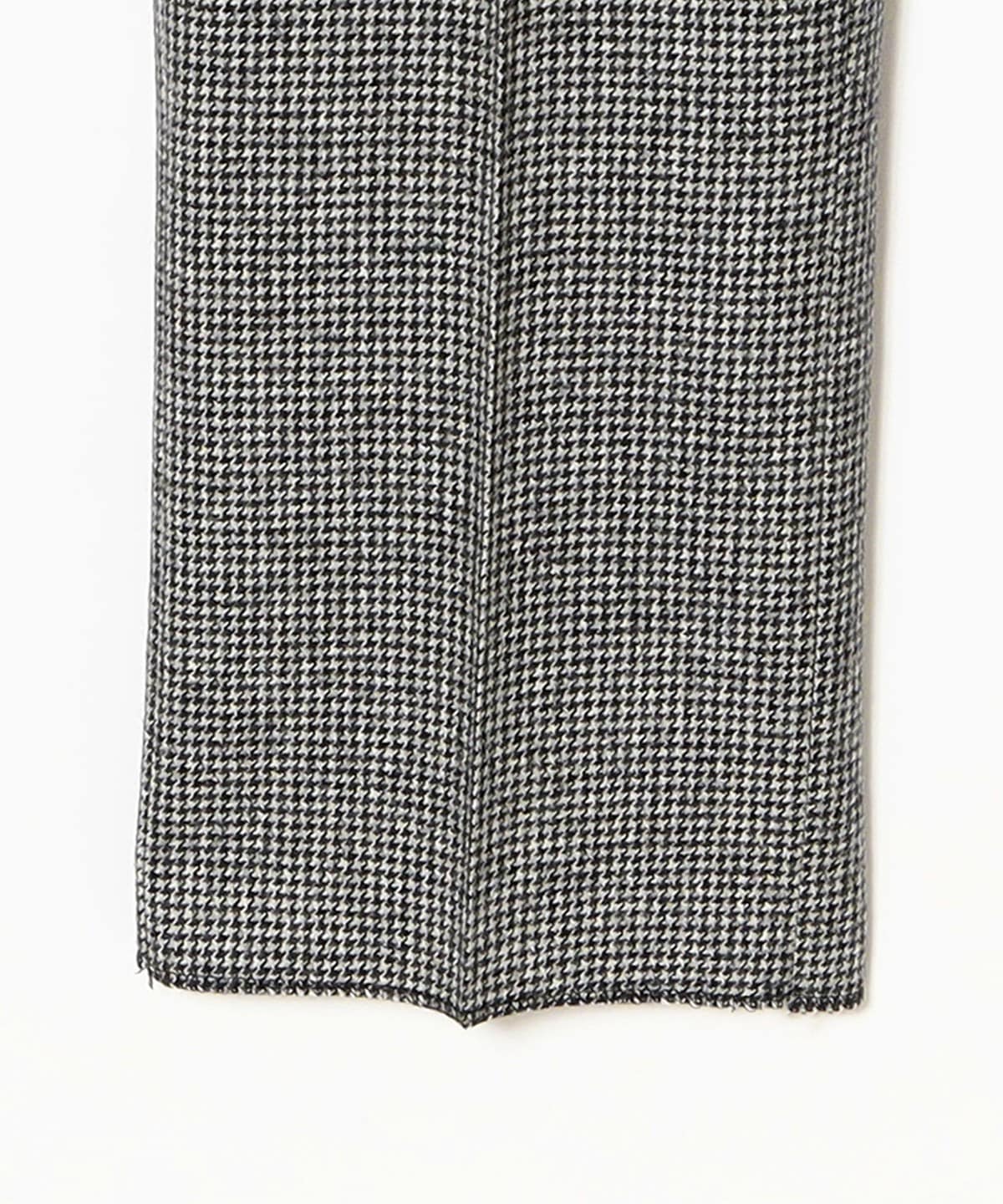 BEAMS F（ビームスF）ウール ハウンドトゥース 1プリーツ サイド