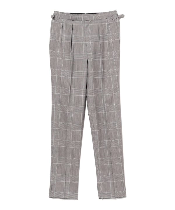 Fumiya Hirano THE TROUSERS / REGENT Wool Glenplaid 2-pleat slacks