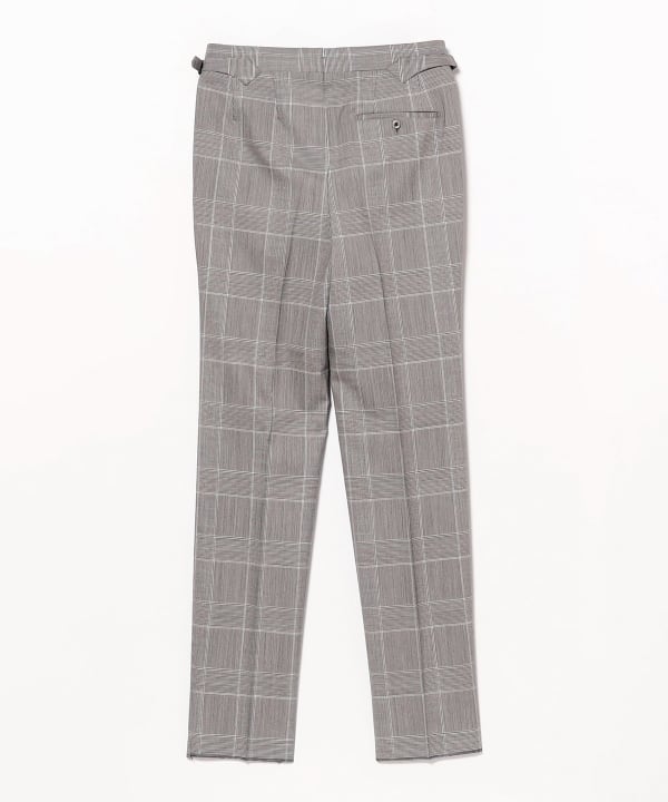 Fumiya Hirano THE TROUSERS / REGENT Wool Glenplaid 2-pleat slacks