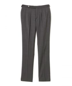 【別注】GTA / HERRICK ミックスファブリック サイドアジャスター 2プリーツ スラックス