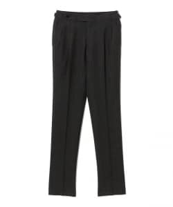 【別注】IGARASHI TROUSERS / ウール グレンプレイド 2プリーツ サイドアジャスター スラックス
