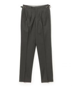 【別注】EMINENTO by H .Osaku / トロピカルウール 2プリーツ サイドアジャスター ワイドスラックス