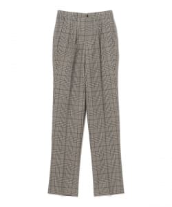 【別注】EMINENTO by H .Osaku / ウール 2プリーツ チェック ワイドスラックス