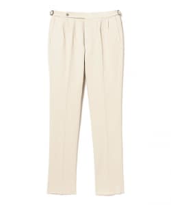 【別注】GTA / HERRICK ストレッチ コットン ツイル サイドアジャスター 2プリーツ スラックス
