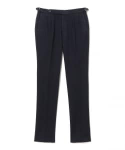 【別注】GTA / HERRICK ストレッチ コットン ツイル サイドアジャスター 2プリーツ スラックス