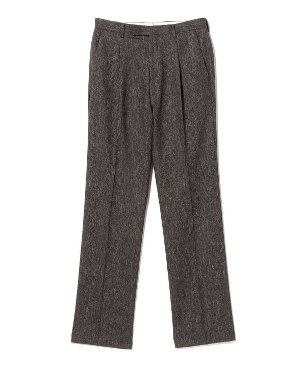 BEAMS F（ビームスF）GERMANO / OMERO ミックスファブリック 1プリーツ