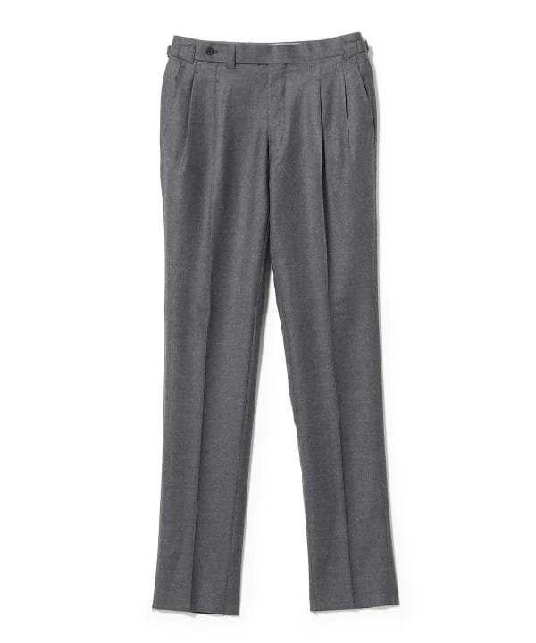 【別注】IGARASHI TROUSERS / ジャパンフランネル 2プリーツ サイドアジャスター スラックス