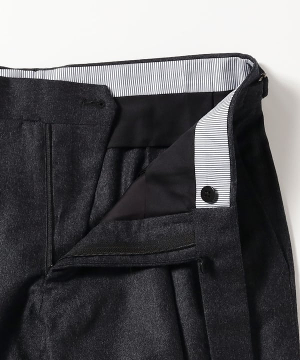 【別注】IGARASHI TROUSERS / ジャパンフランネル 2プリーツ サイドアジャスター スラックス