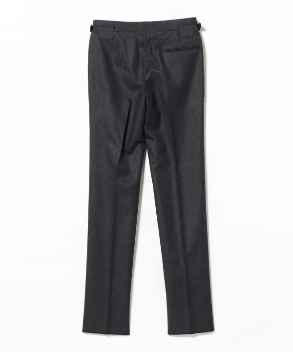 【別注】IGARASHI TROUSERS / ジャパンフランネル 2プリーツ サイドアジャスター スラックス