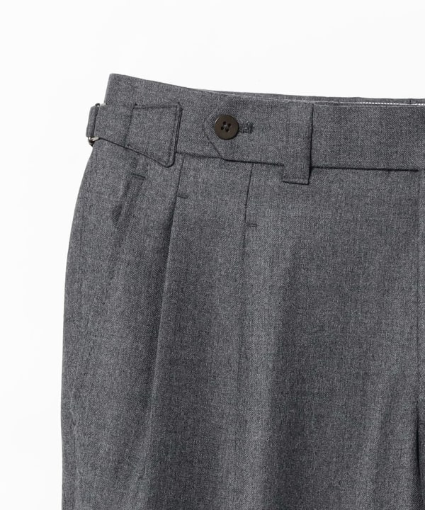 【別注】IGARASHI TROUSERS / ジャパンフランネル 2プリーツ サイドアジャスター スラックス