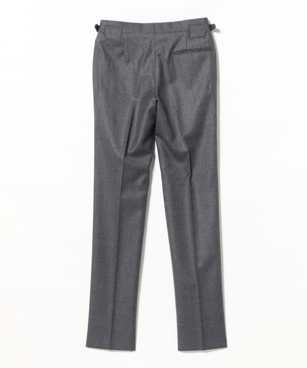 【別注】IGARASHI TROUSERS / ジャパンフランネル 2プリーツ サイドアジャスター スラックス
