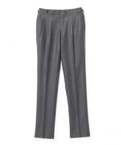 【別注】IGARASHI TROUSERS / ジャパンフランネル 2プリーツ サイドアジャスター スラックス