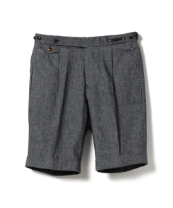 ▲PT01 / GENTLEMEN FIT コットンリネンデニム サイドアジャスター ショーツ