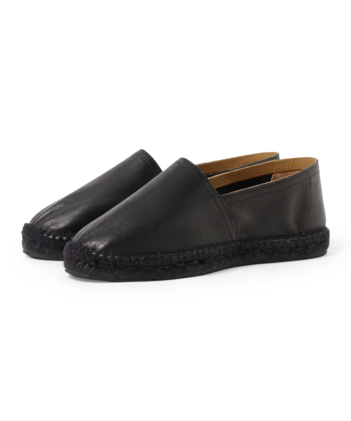 【BEAMS F別注】ドンキーショス レザー エスパドリーユ 黒 44 BEAMS F（ビームスF）【別注】Don Quichosse / ION レザー