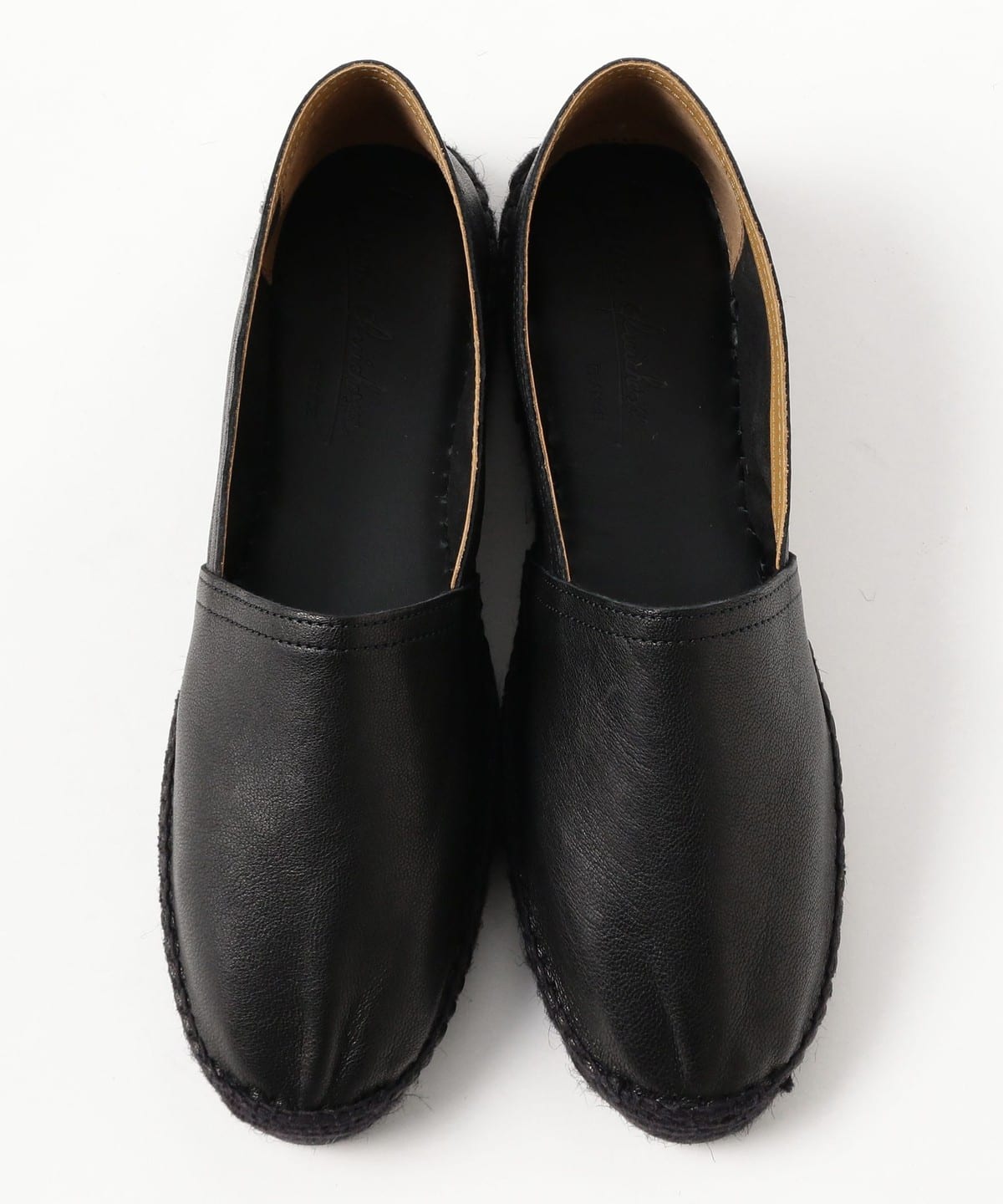 【BEAMS F別注】ドンキーショス レザー エスパドリーユ 黒 44 BEAMS F（ビームスF）【別注】Don Quichosse / ION レザー