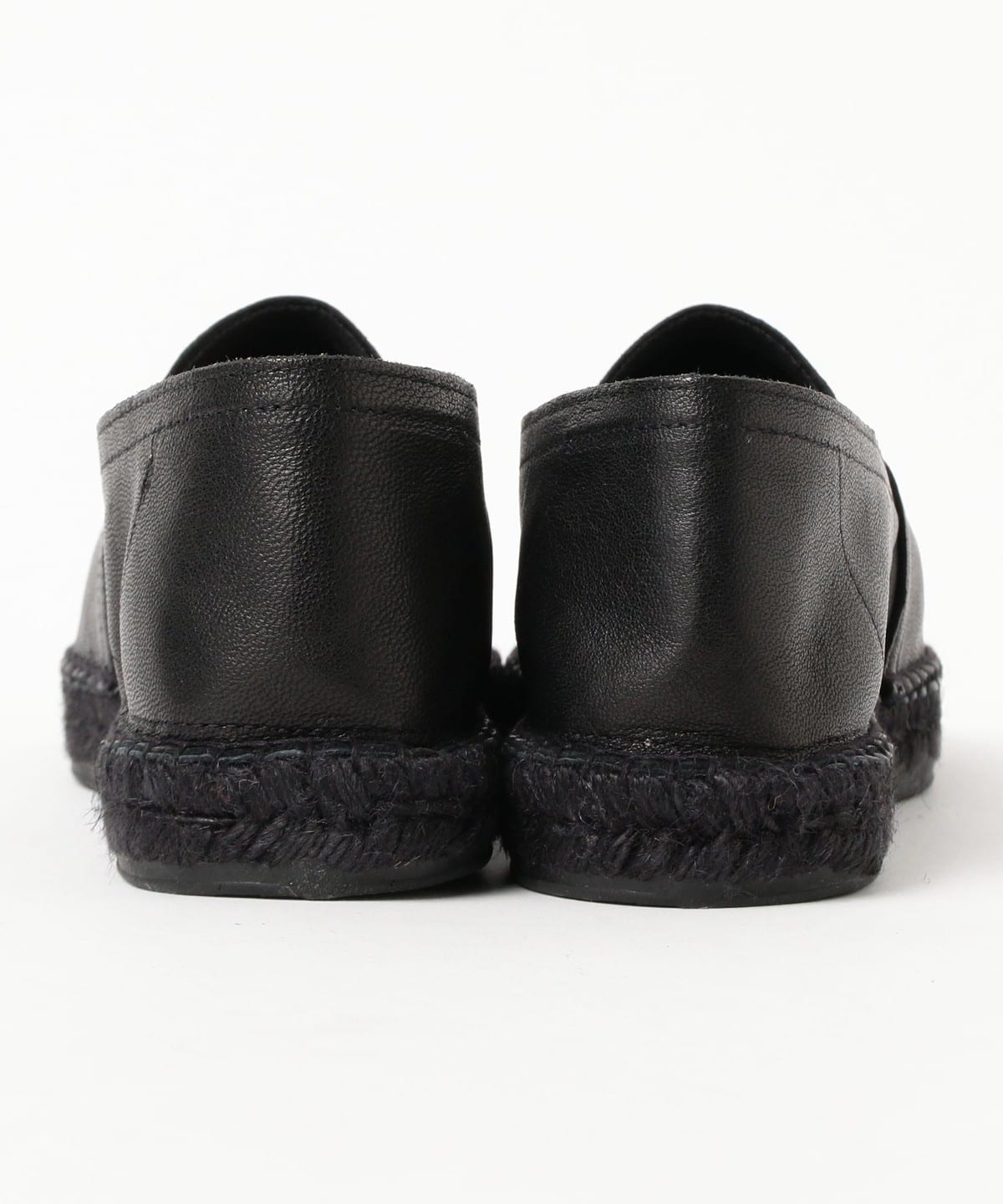 【BEAMS F別注】ドンキーショス レザー エスパドリーユ 黒 44 BEAMS F（ビームスF）【別注】Don Quichosse / ION レザー