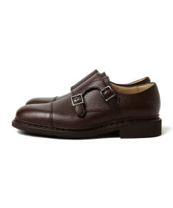 ▲【Paraboot / POE スコッチレザー ダブルモンクストラップ シューズ】