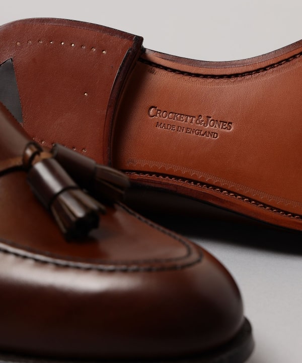 BEAMS F（ビームスF）CROCKETT&JONES / CAVENDISH3 カーフ タッセル 