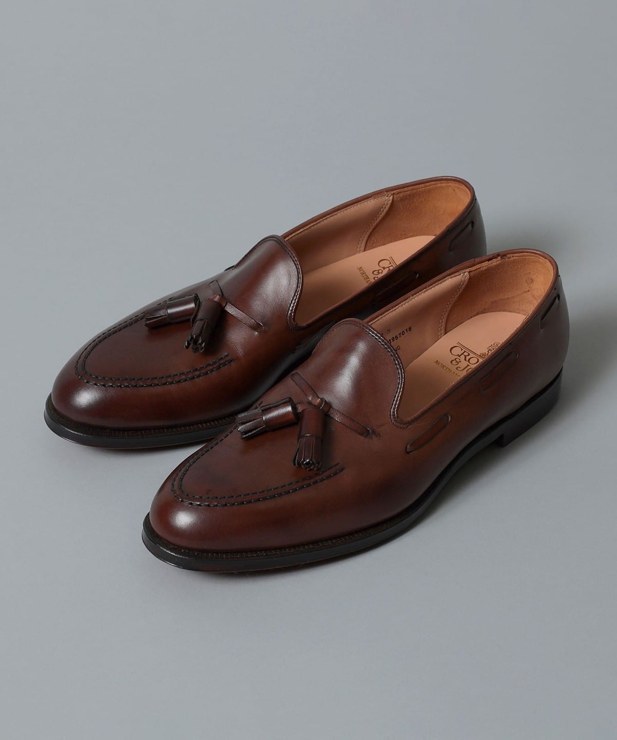 BEAMS F（ビームスF）CROCKETT&JONES / CAVENDISH3 カーフ タッセル