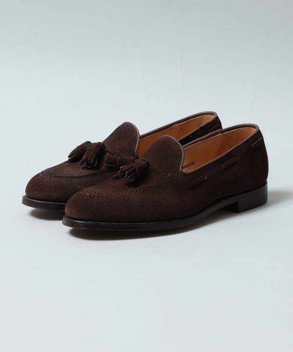 BEAMS F（ビームスF）CROCKETT&JONES / CAVENDISH 3 スエード タッセル ...