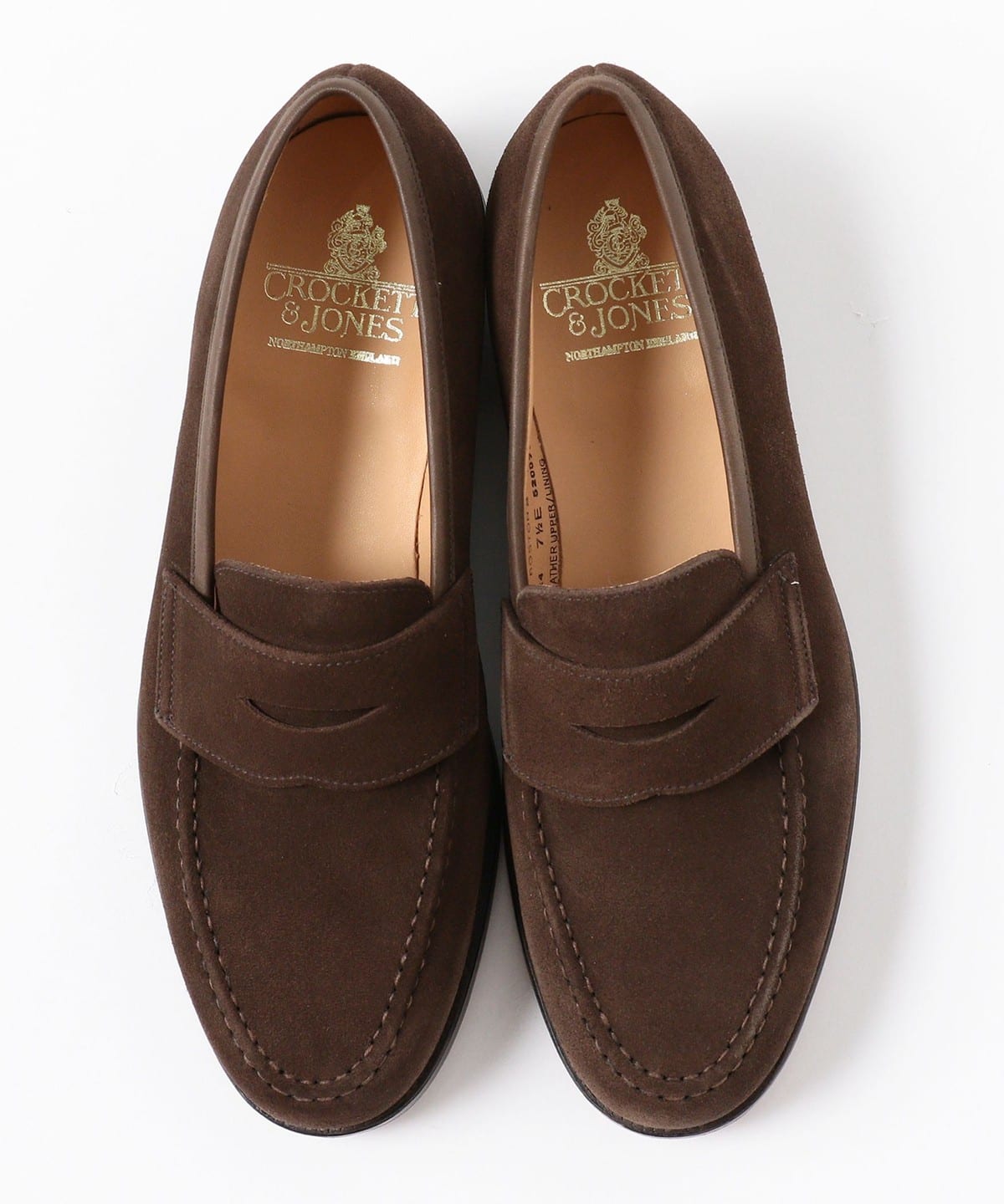 BEAMS F（ビームスF）CROCKETT&JONES / BOSTON2 スエード ローファー