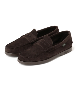▲Paraboot × BEAMS F / 別注 CORAUX スエード ビーフロール ローファー
