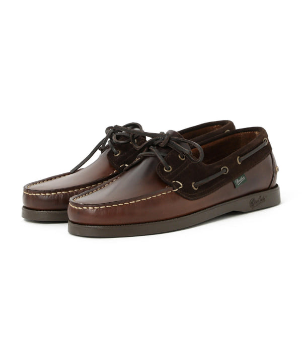 送料無料】 Paraboot◇デッキシューズ/UK8/ブラウン/MARINE/beams別注