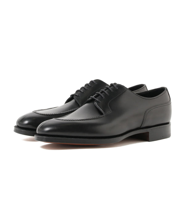 BEAMS F EDWARD GREEN / 606E DOVER black calf U-tip shoes (dress ...