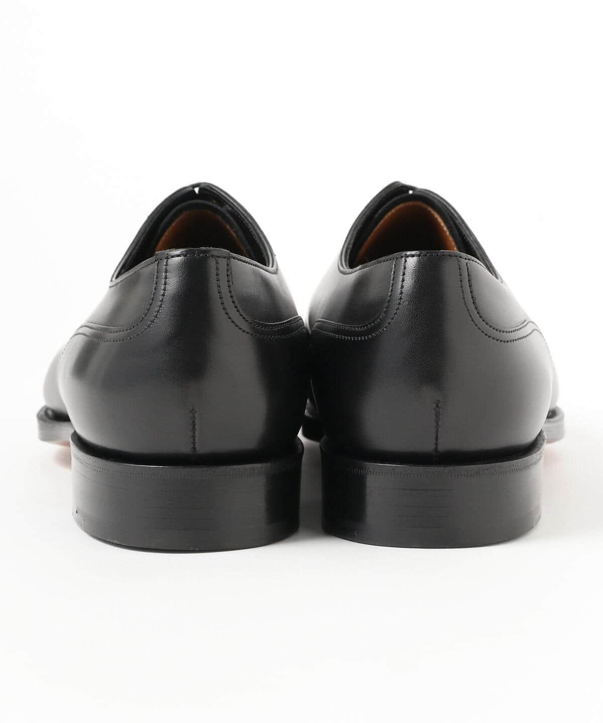 BEAMS F EDWARD GREEN / 606E DOVER black calf U-tip shoes (dress
