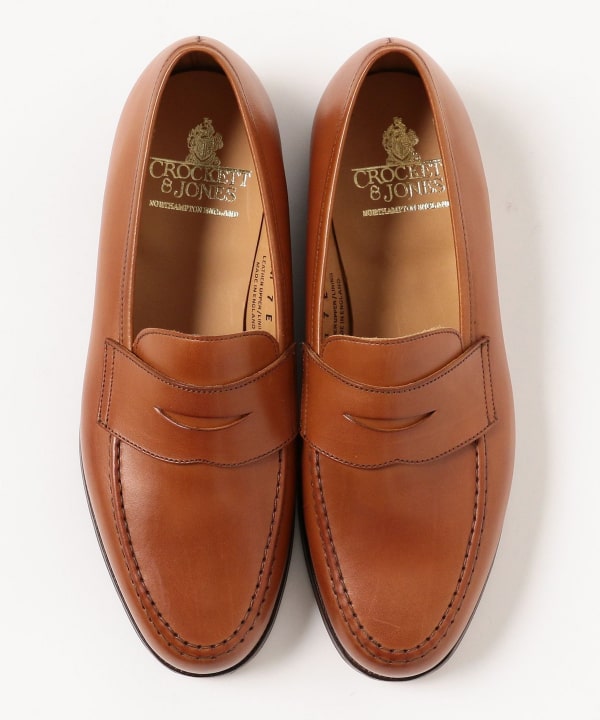 BEAMS F BEAMS CROCKETT&JONES / BOSTON calf loafers (shoes loafers 