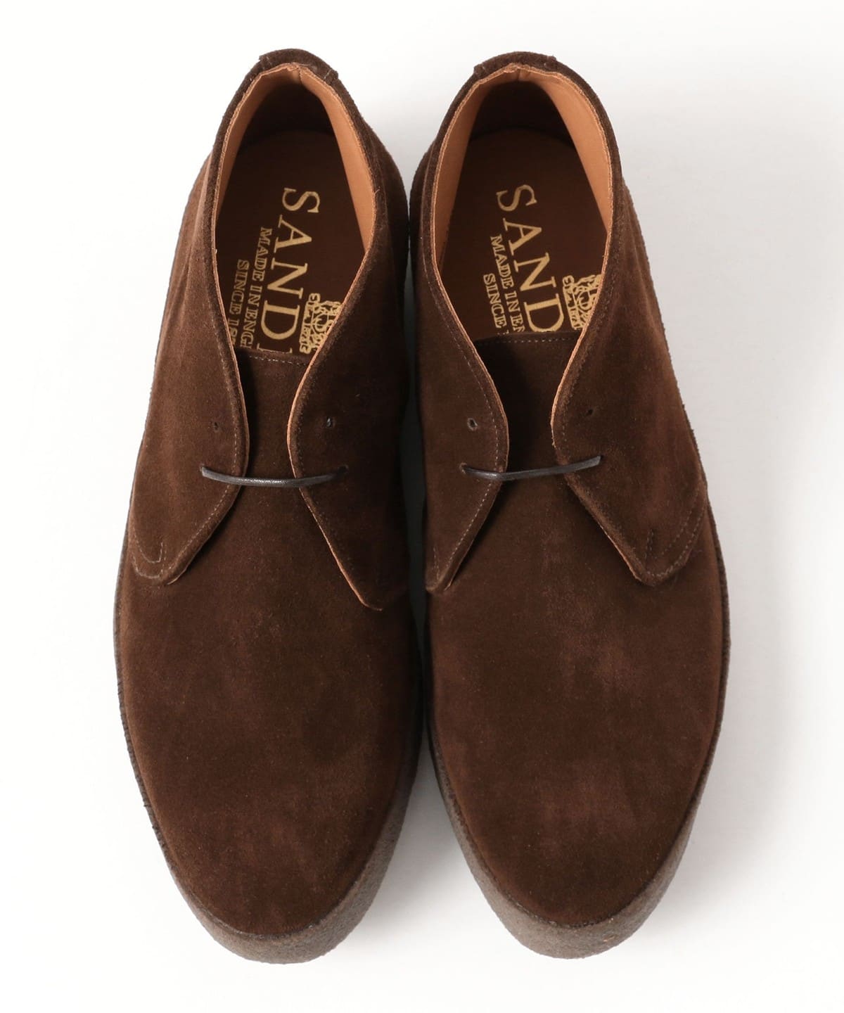 BEAMS F（ビームスF）SANDERS / MUDGUARD スエード チャッカブーツ