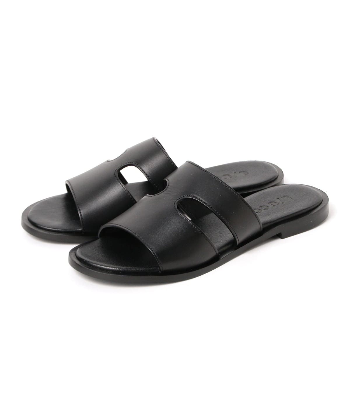 �y�ʒ��zL/UCCA / LU4 ���U�[�T���_�� �V���[�Y MEN BLACK 40