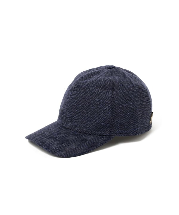 BEAMS F（ビームスF）borsalino / ヘリンボーン ベースボール キャップ 