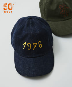 【別注】Drake’s × BEAMS F / 1976 デニム ベースボールキャップ