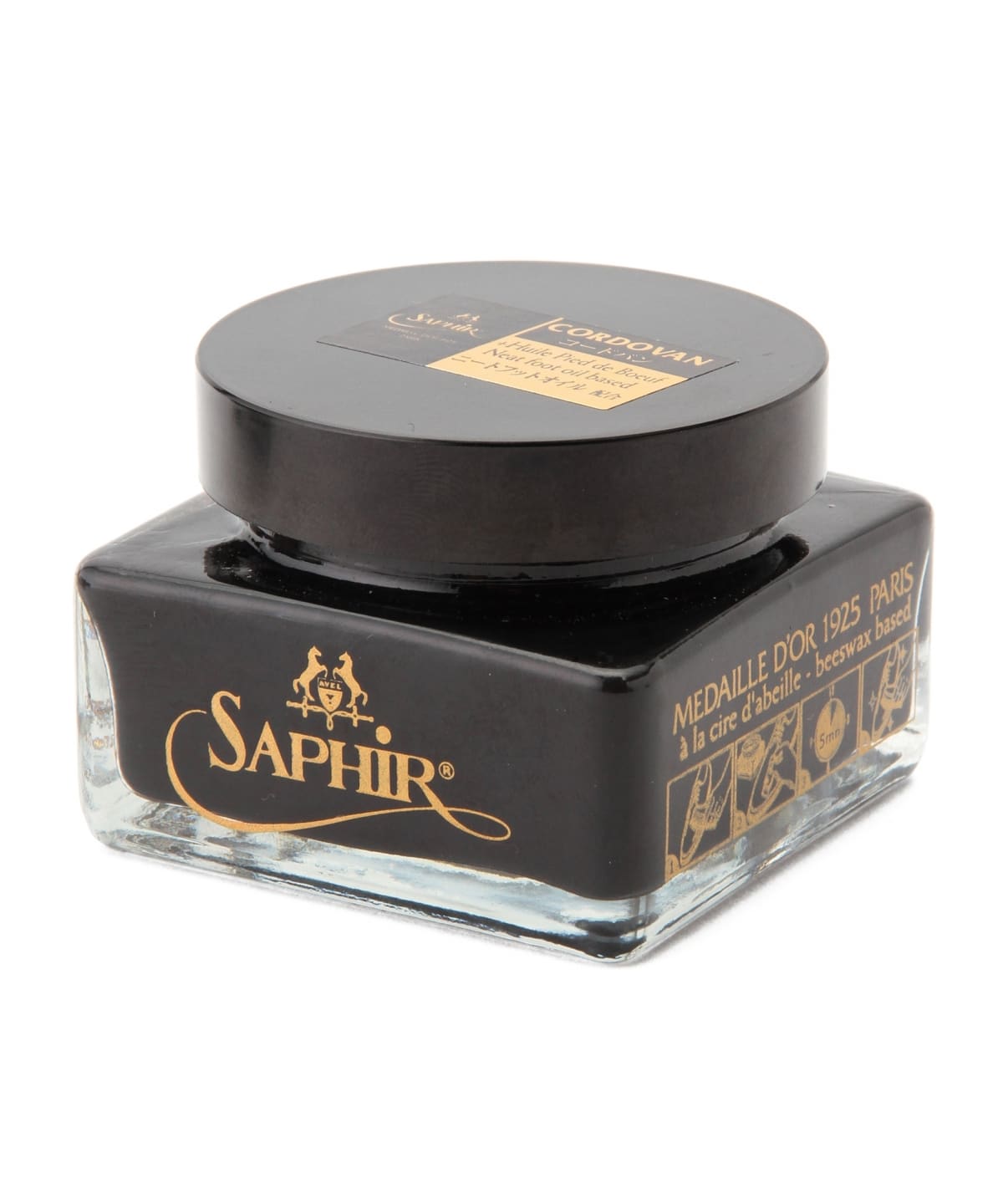 SAPHIR サフィール / コードバン クリーム シューズ MEN BLACK/01 ONE SIZE SAPHIR サフィール / コードバン クリーム シューズ MEN BLACK/01 ONE SIZE