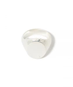 BUNNEY / プレーントップ オーバルシグネットリング  Hammered