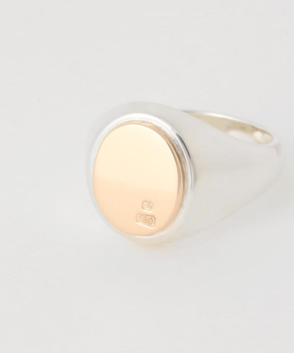 BEAMS F BUNNEY / Silver + Rose Gold Signet BEAMS (Accessory Ring ...