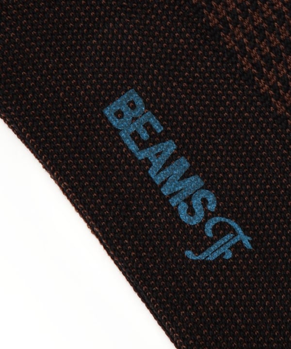 BEAMS F（ビームスF）ドレスハウンドトゥース ソックス（レッグ
