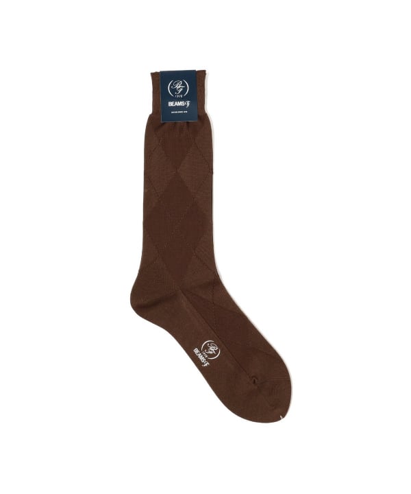 BEAMS F（ビームスF）BRESCIANI / ウールナイロン アーガイルソックス（レッグウェア ソックス・靴下）通販｜BEAMS