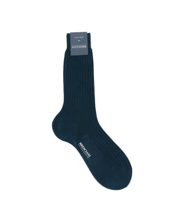 BEAMS F（ビームスF）BRESCIANI / コットン リブ ソックス